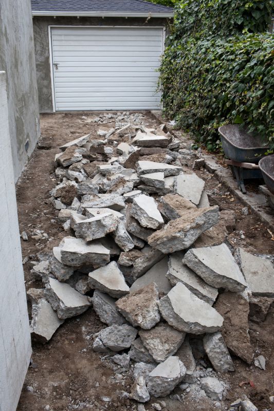 Concrete Walkway Removal Service